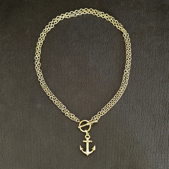 House🏠 of Harlow 1960 Double✌️ Chain⛓️ Anchor⚓️ Necklace - NWT - Picture 15 of 16